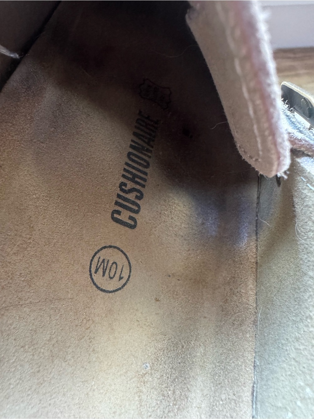 CUSHIONAIRE Women's Granola Genuine Suede Cork Footbed Platform Clog - Picture 5 of 5
